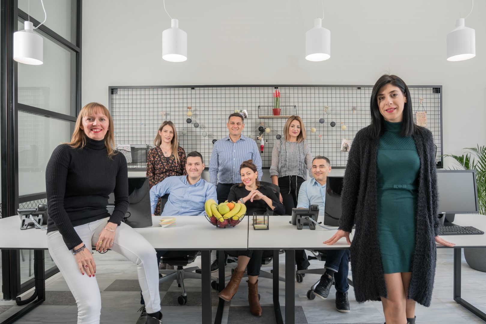 The CreteVillas4u team posing in our HQ